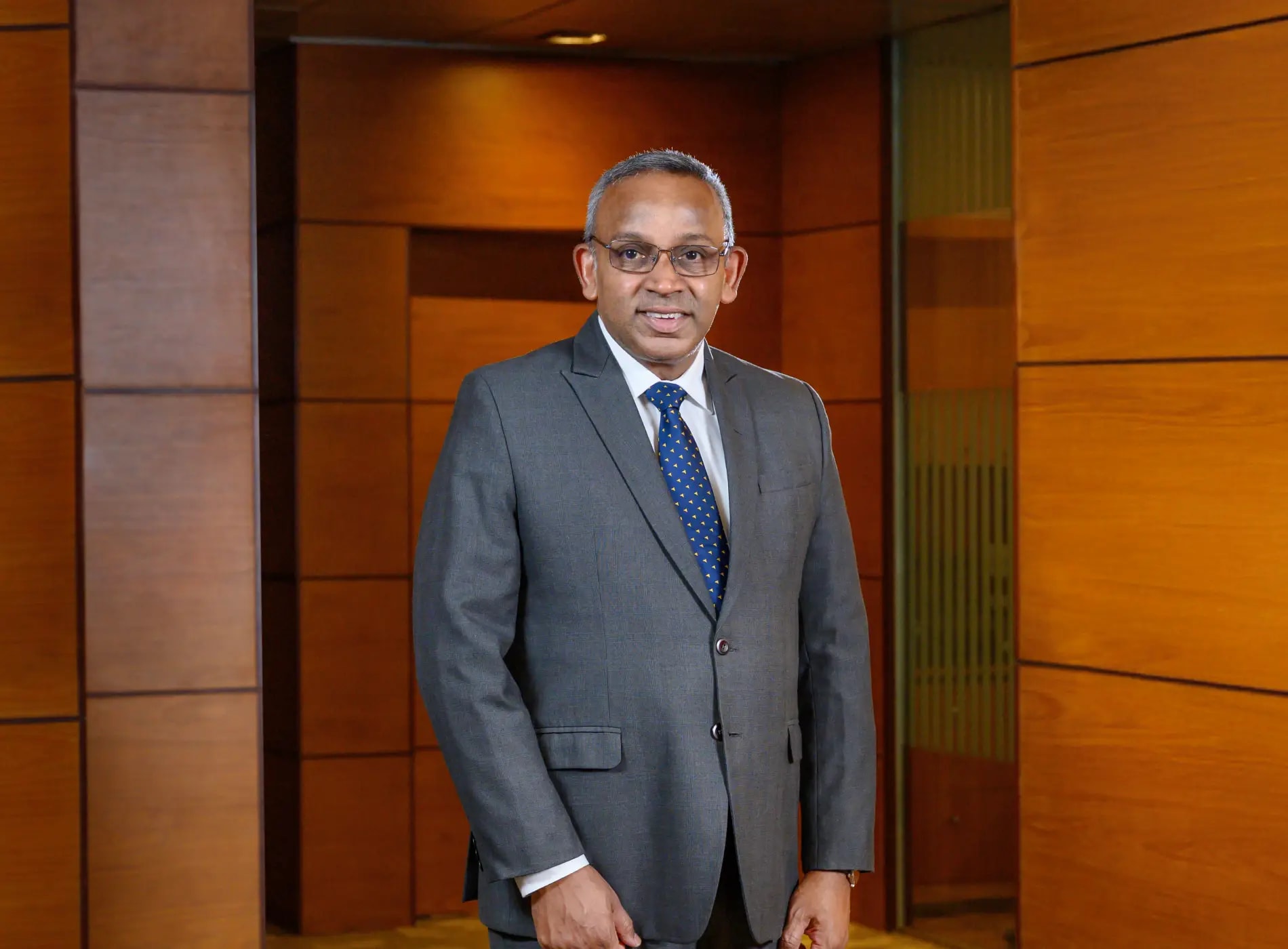 Portrait of Mr. Asela Wijesiriwardane, Deputy General Manager – Treasury, Commercial Bank of Ceylon PLC